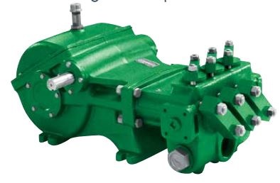 Green mechanical pump with multiple fittings